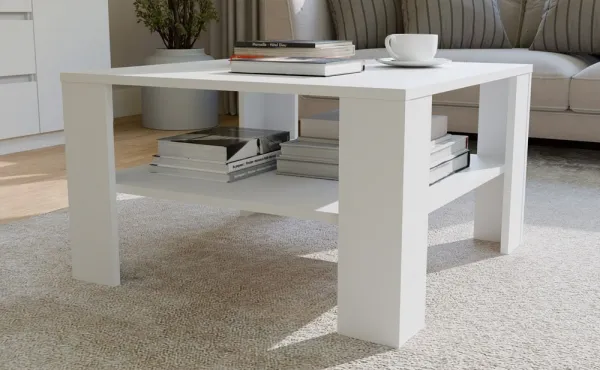 TP Living Konferenčný stolík Square 68 cm biely