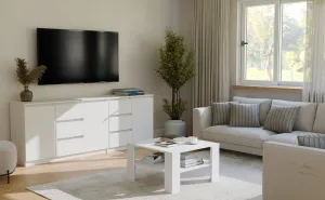 TP Living Konferenčný stolík Square 68 cm biely
