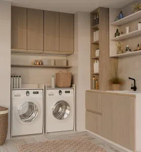 TP Living Kúpeľňová skrinka nad práčku Pola 64 cm béžová