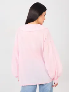 Ružová blúzka s volánmi