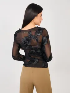 Čierne čipkované body