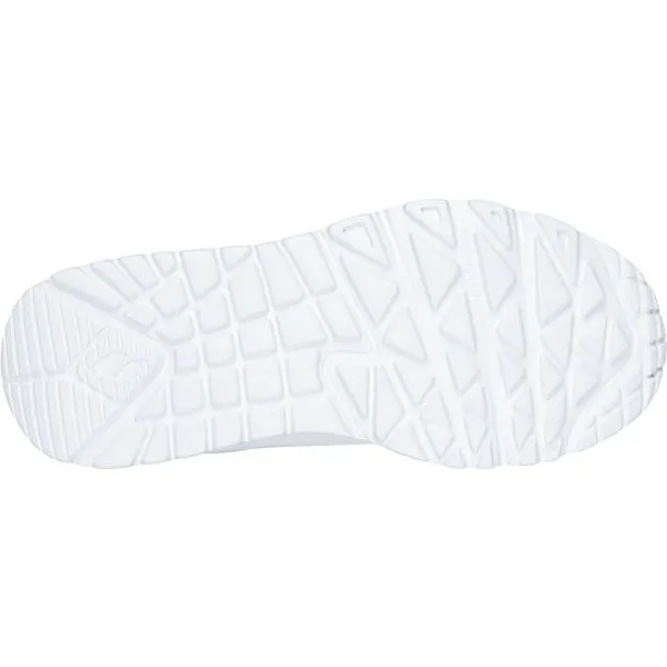 Skechers UNO LITE Dievčenská voľnočasová obuv, biela, veľkosť
