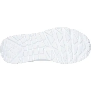 Skechers UNO LITE Dievčenská voľnočasová obuv, biela, veľkosť