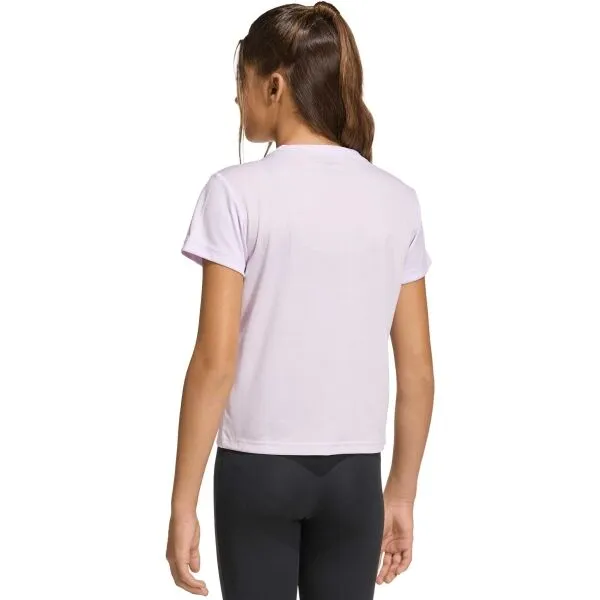 adidas TRAIN ESSENTIALS REGULAR FIT LOGO KIDS Dievčenské tréningové tričko, fialová, veľkosť
