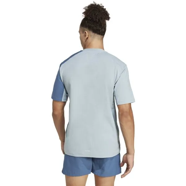 adidas MT TEE Pánske outdoorové tričko, svetlomodrá, veľkosť