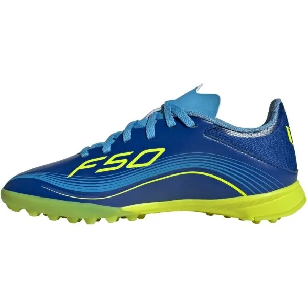 adidas F50 LEAGUE TF J Detské turfy, modrá, veľkosť 38