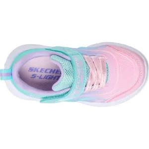Skechers SOLA GLOW - COLOR BREEZE Dievčenská voľnočasová obuv, ružová, veľkosť