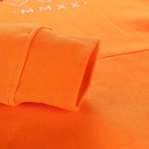 NAX AZER Pánska bavlnená mikina s kapucňou, oranžová, veľkosť