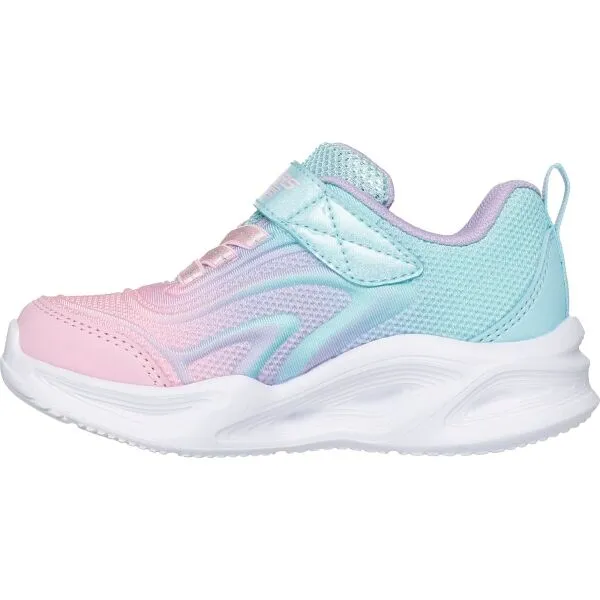 Skechers SOLA GLOW - COLOR BREEZE Dievčenská voľnočasová obuv, ružová, veľkosť