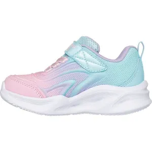 Skechers SOLA GLOW - COLOR BREEZE Dievčenská voľnočasová obuv, ružová, veľkosť
