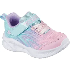 Skechers SOLA GLOW - COLOR BREEZE Dievčenská voľnočasová obuv, ružová, veľkosť