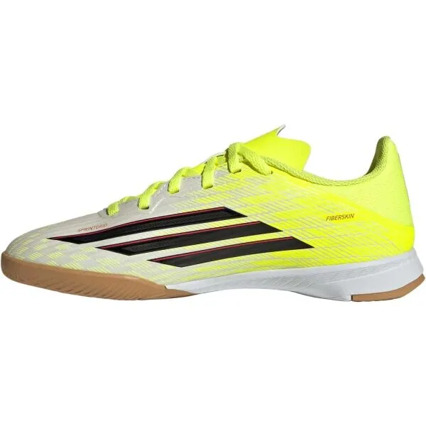 adidas F50 LEAGUE IN J Detská halová obuv, žltá, veľkosť