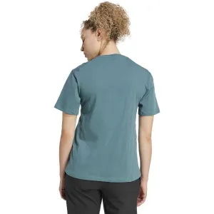 adidas TERREX LOGO TEE Pánske outdoorové tričko, tmavo zelená, veľkosť