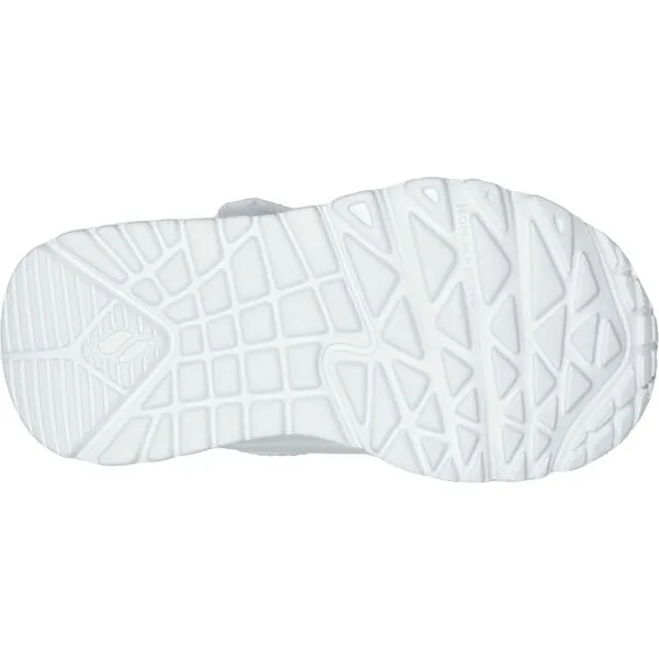 Skechers UNO LITE Dievčenská voľnočasová obuv, biela, veľkosť