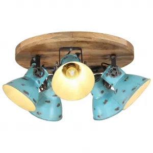 vidaXL Stropná lampa 25 W šmuhovaná modrá 50x50x25 cm E27