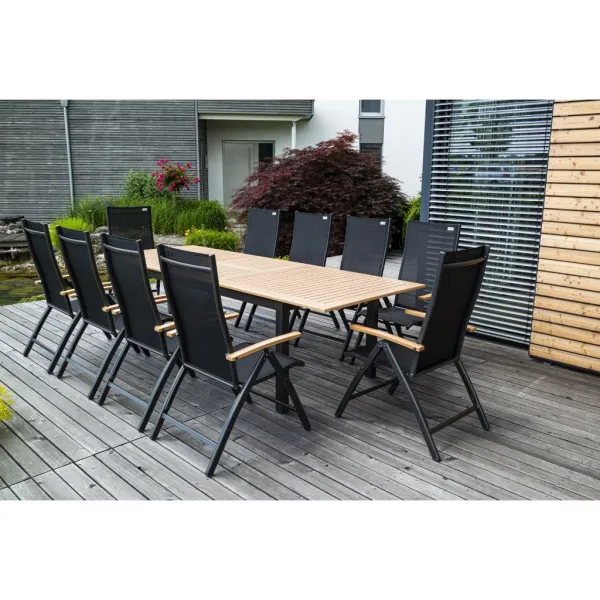 Doppler EXPERT WOOD antracit, polohovacie kreslo