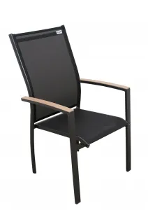 Doppler EXPERT WOOD antracit, polohovacie a stohovateľné kreslá, 6+2+1