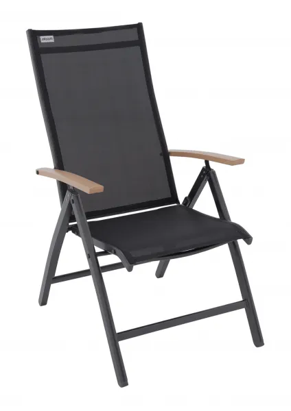 Doppler EXPERT WOOD antracit, polohovacie a stohovateľné kreslá, 6+2+1