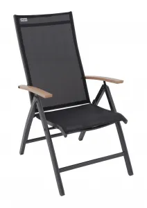 Doppler EXPERT WOOD antracit, polohovacie a stohovateľné kreslá, 6+2+1