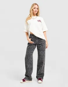 Unlike Humans Nohavice  Jeans Leopard