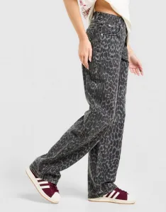 Unlike Humans Nohavice  Jeans Leopard