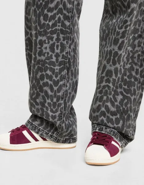 Unlike Humans Nohavice  Jeans Leopard