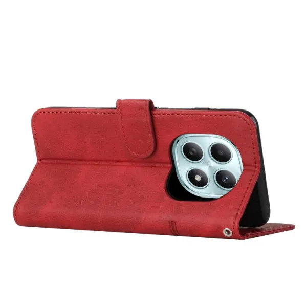 STITCHED Peňaženkový kryt pre Xiaomi Redmi Note 15 5G / POCO M8 5G červený