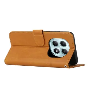 STITCHED Peňaženkový kryt pre Xiaomi Redmi Note 15 5G / POCO M8 5G svetlohnedý