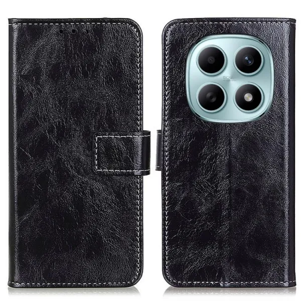 RETRO Peňaženkový obal Xiaomi Redmi Note 15 5G / POCO M8 5G čierny