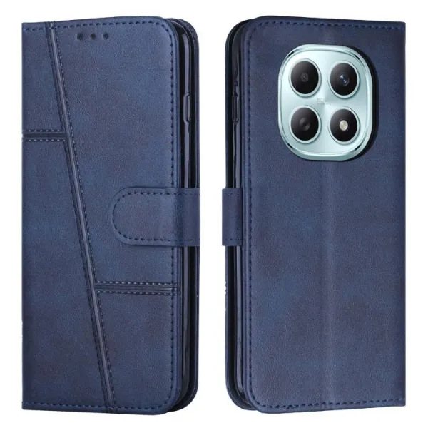 STITCHED Peňaženkový kryt pre Xiaomi Redmi Note 15 5G / POCO M8 5G modrý
