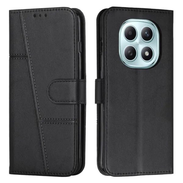 STITCHED Peňaženkový kryt pre Xiaomi Redmi Note 15 5G / POCO M8 5G čierny