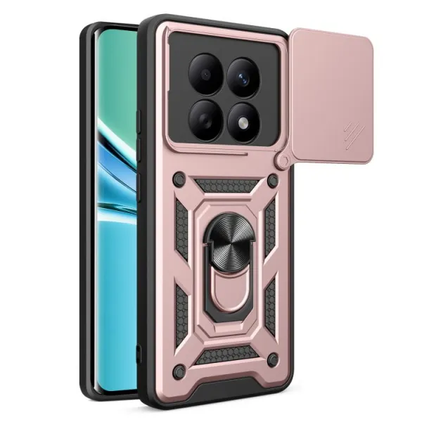 RING CAMERA Kryt s držiakom pre Xiaomi Redmi Note 15 5G / POCO M8 5G ružový