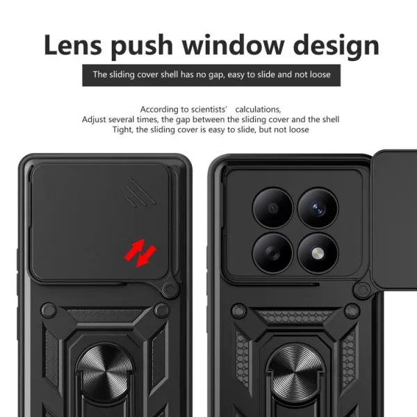 RING CAMERA Kryt s držiakom pre Xiaomi Redmi Note 15 5G / POCO M8 5G modrý