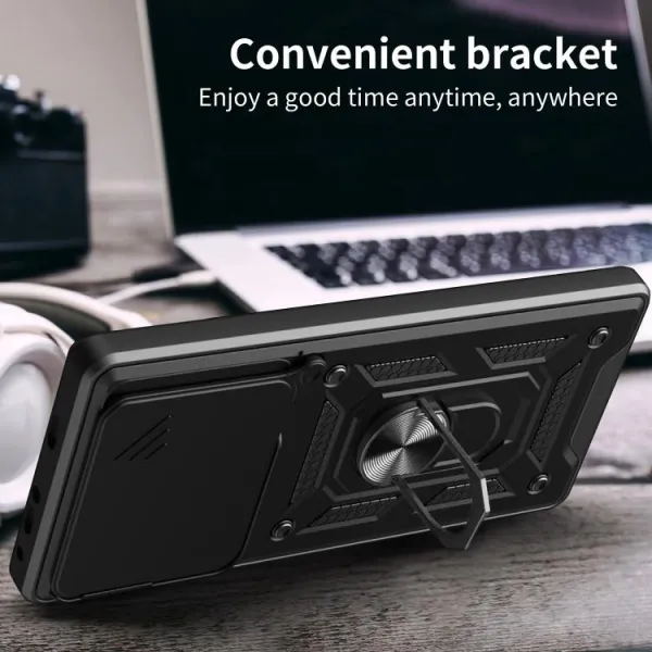 RING CAMERA Kryt s držiakom pre Xiaomi Redmi Note 15 5G / POCO M8 5G modrý