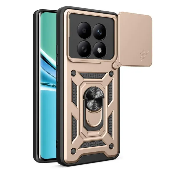 RING CAMERA Kryt s držiakom pre Xiaomi Redmi Note 15 5G / POCO M8 5G zlatý
