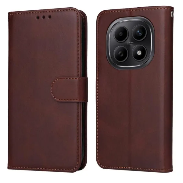 SMOOTH Peňaženkové puzdro pre Xiaomi Redmi Note 15 5G / POCO M8 5G hnedé