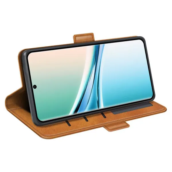 SIDE Peňaženkové puzdro pre Xiaomi Redmi Note 15 5G / POCO M8 5G svetlohnedé