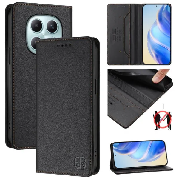 RINA Zaklápacie puzdro pre Xiaomi Redmi Note 15 5G / POCO M8 5G čierne