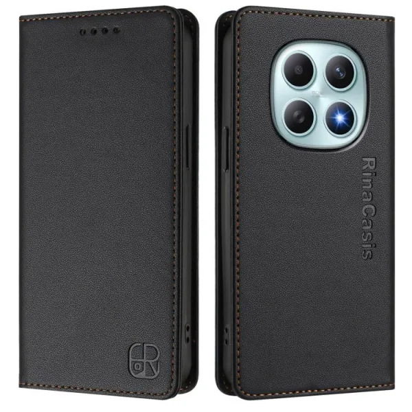 RINA Zaklápacie puzdro pre Xiaomi Redmi Note 15 5G / POCO M8 5G čierne