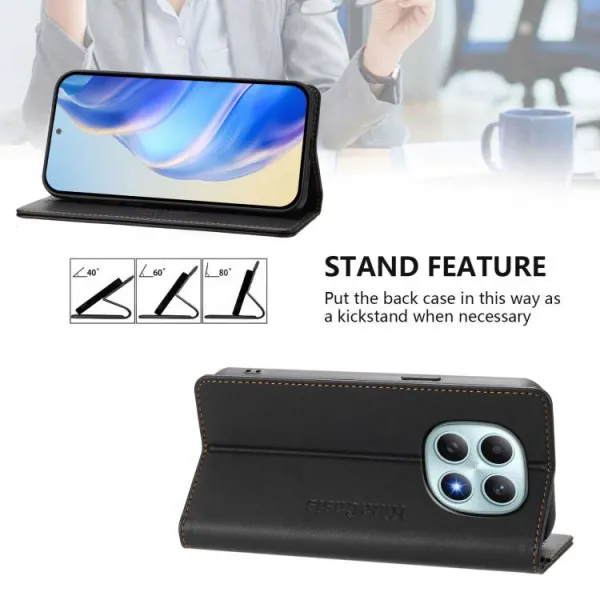 RINA Zaklápacie puzdro pre Xiaomi Redmi Note 15 5G / POCO M8 5G čierne