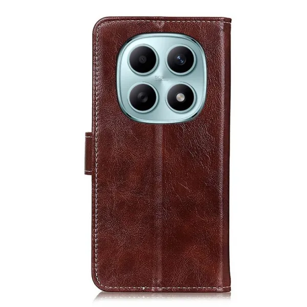 RETRO Peňaženkový obal Xiaomi Redmi Note 15 5G / POCO M8 5G hnedý