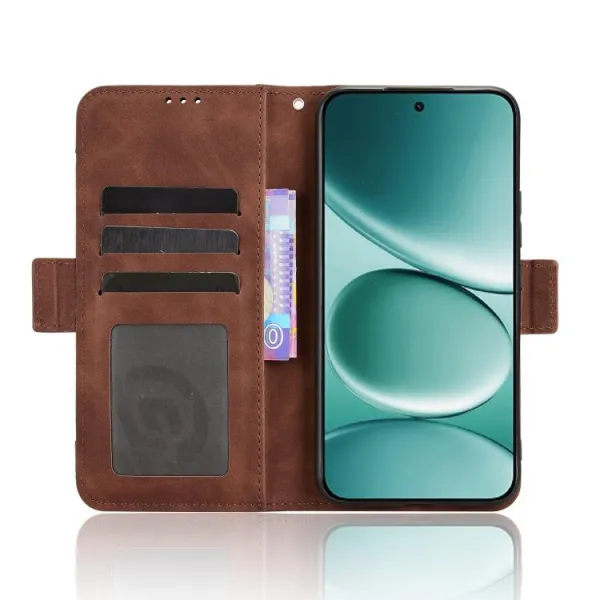 SLOT Peňaženkový obal pre Xiaomi Redmi Note 15 Pro hnedý