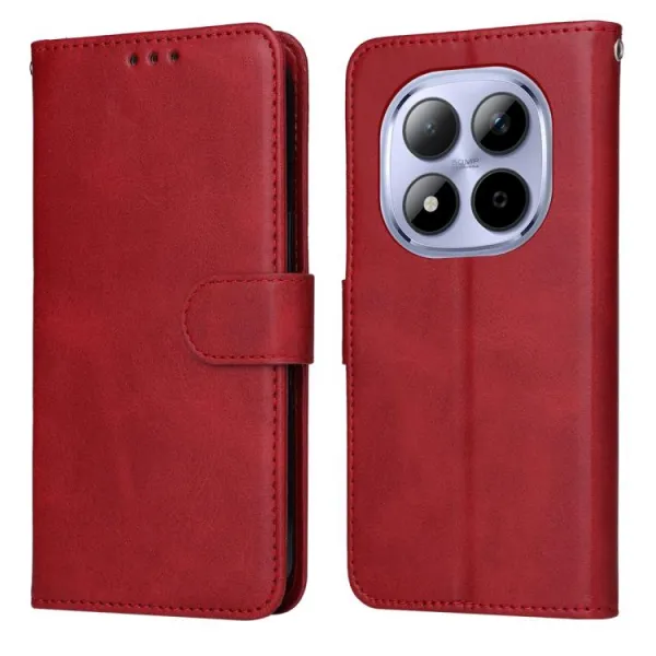 SMOOTH Peňaženkové puzdro pre Xiaomi Redmi Note 15 Pro červené