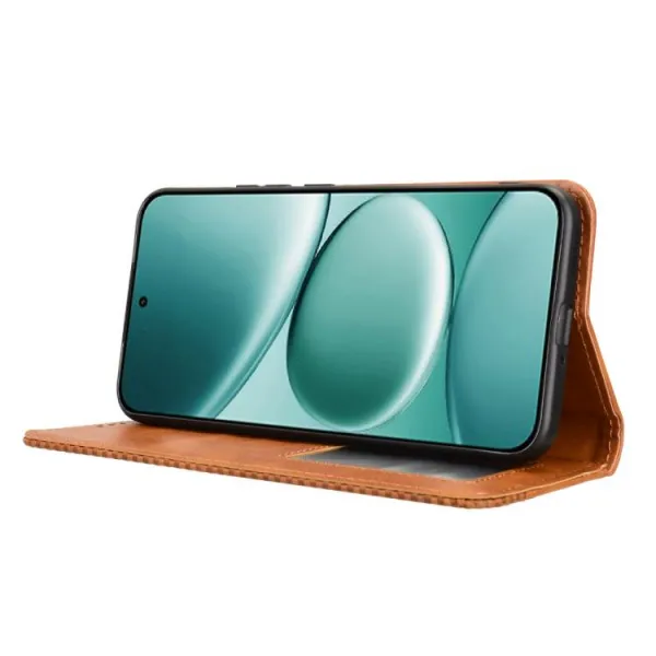 BUSINESS Peňaženkové puzdro pre Xiaomi Redmi Note 15 Pro hnedé
