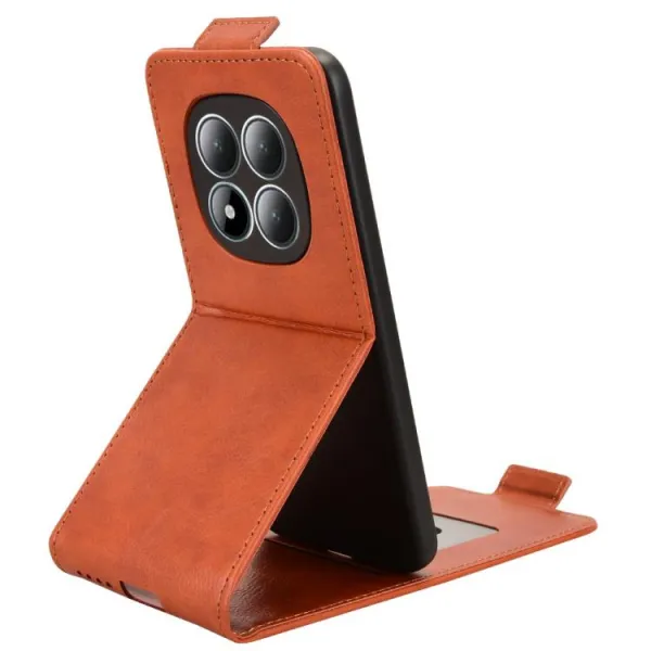 Vyklápacie puzdro pre Xiaomi Redmi Note 15 Pro hnedé