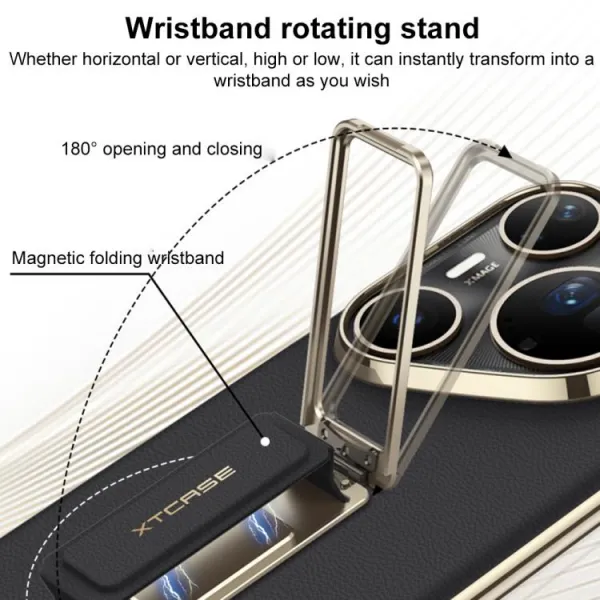 GKK XTCASE Ochranný kryt s držiakom Huawei Pura 80 Ultra čierny