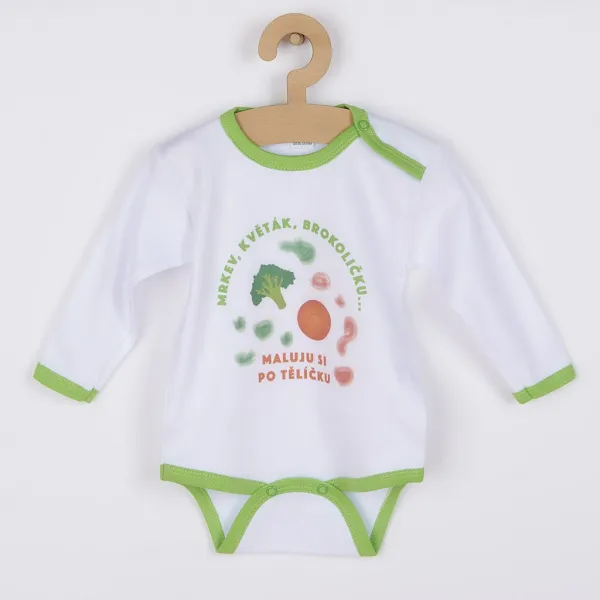 Body s potlačou New Baby ...maluju si po tělíčku 62 (3-6m)