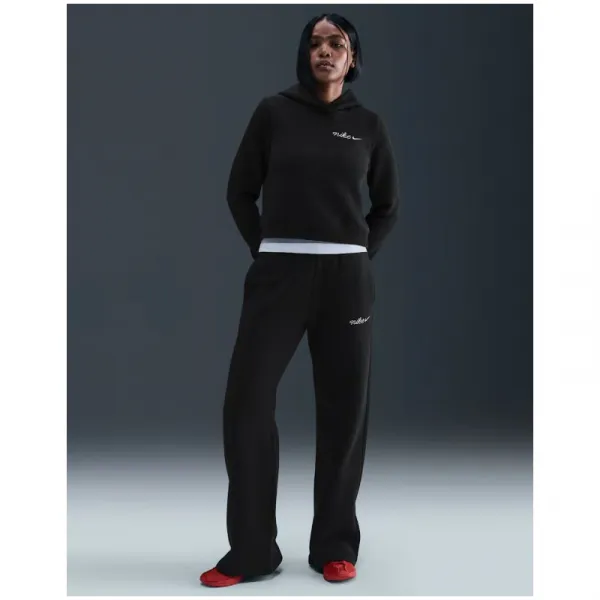 Dámske tepláky NIKE W NSW PHNX FLC STRGHT LEG PNT BLACK