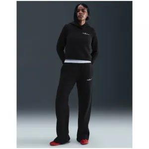 Dámske tepláky NIKE W NSW PHNX FLC STRGHT LEG PNT BLACK