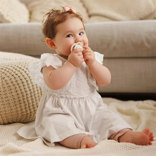 BABYONO Cumlíky silikónové symetrické 6-18m, 2 ks